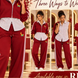 3-Piece Red Layered Track Set